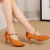 Tango Salsa Latin Dance Shoes for Girls Women Ballroom Dance Paty Social Dancing Shoes High Heel 7cm