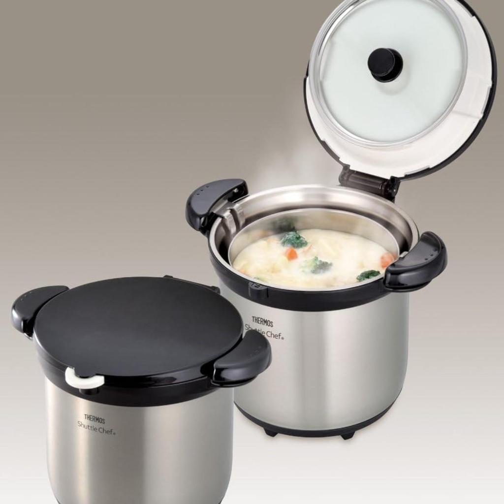 THERMOS Vacuum Insulation Cooker Shuttle Chef 4.5L Clear Stainless KBG-4500 CS