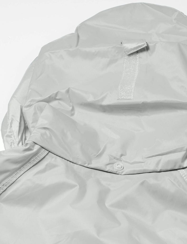 Rain Top and Bottom Fully Mesh 3D Breeze L [Document] Suit, Set, Breathable, Waterproof, Lining, Rain, Men's, Gray,