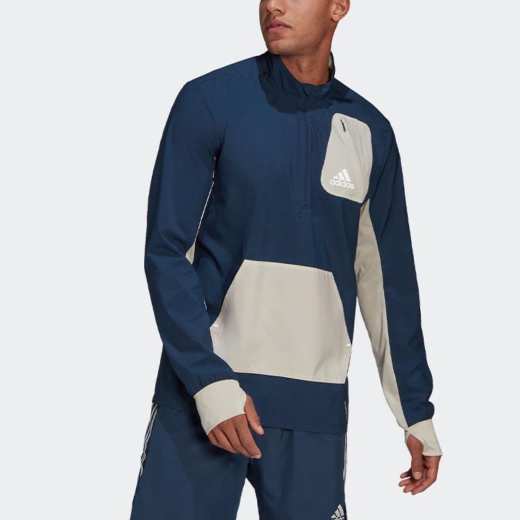 Adidas Jackets Men's Blue Stand Collar Moderate Other GP6488