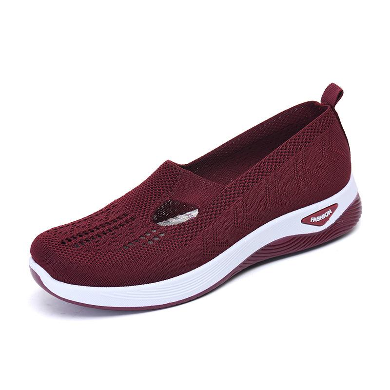 Women's Shoes Breathable Slip On Shoes Comfortable Breathable Casual Shoes Flat Sneakers Outdoor Shoes