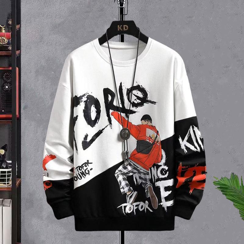 Trendiger Herbst-Hoodie für Jungen - Langarm-T-Shirt für Jugendliche und Schüler
