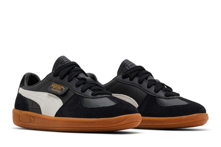 Puma Palermo Leather Big Kid 'Black Feather Grey Gum'