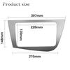 Double 2 Din Fascia For Seat Leon LHD Radio GPS Stereo Radio Panel Dash Mounting Installation Trim Kit Face Frame Bezel
