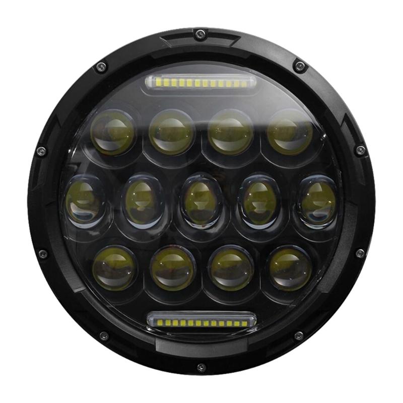 Universal 7'' Round LED Headlight for LJ 1997-2018 SUV Car Fog Light LED Headlights ith /Lo Beam DRL Eye