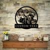 Unique Handcrafted Antique Metal Wall Art Personalizable Made to Order Home Garage Decor