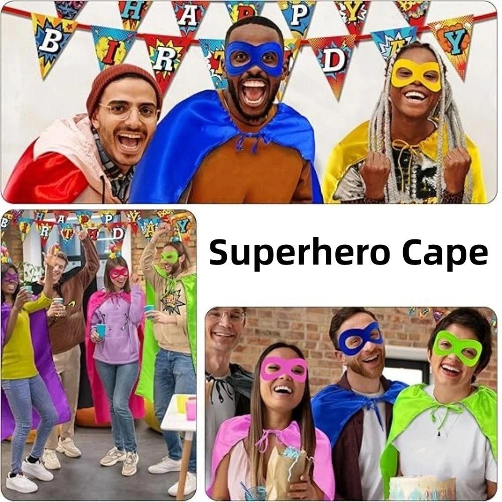 2 Stuks/Set Cosplay Kostuum Halloween Superhelden Cape Halloween Cape Kostuum Set Maskerade Dans