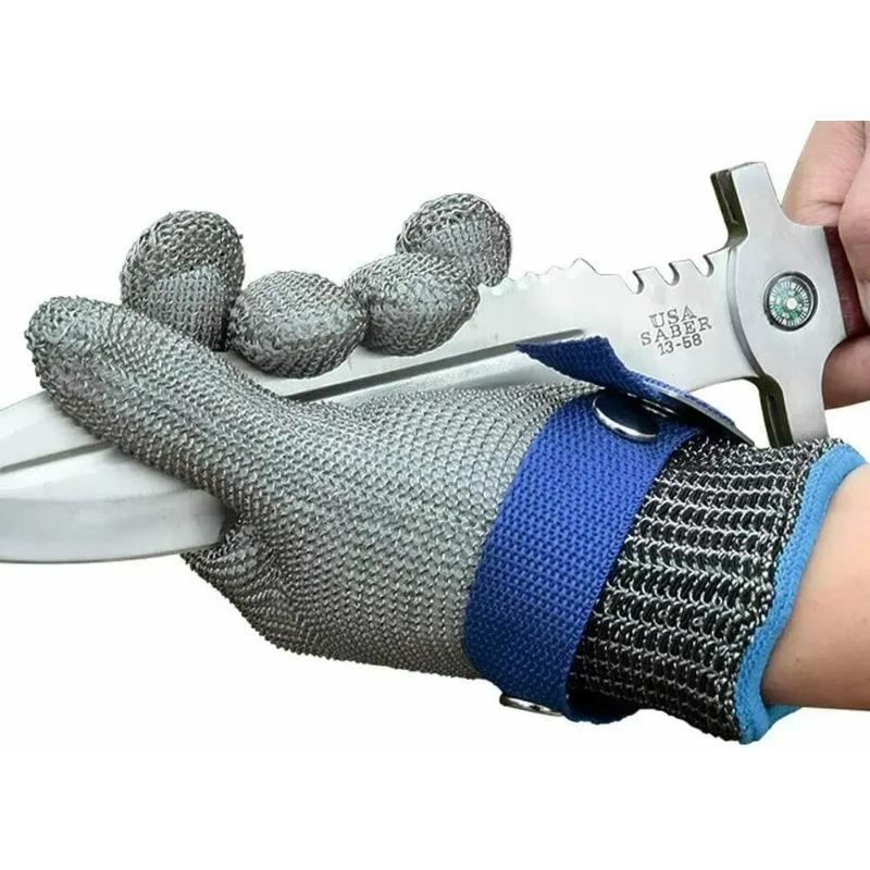 LPRED 1/2/6/10 Pc Cut Resistant Stainless Steel Gloves Working Safety Gloves Metal Mesh Anti Cutting For Butcher Worker
