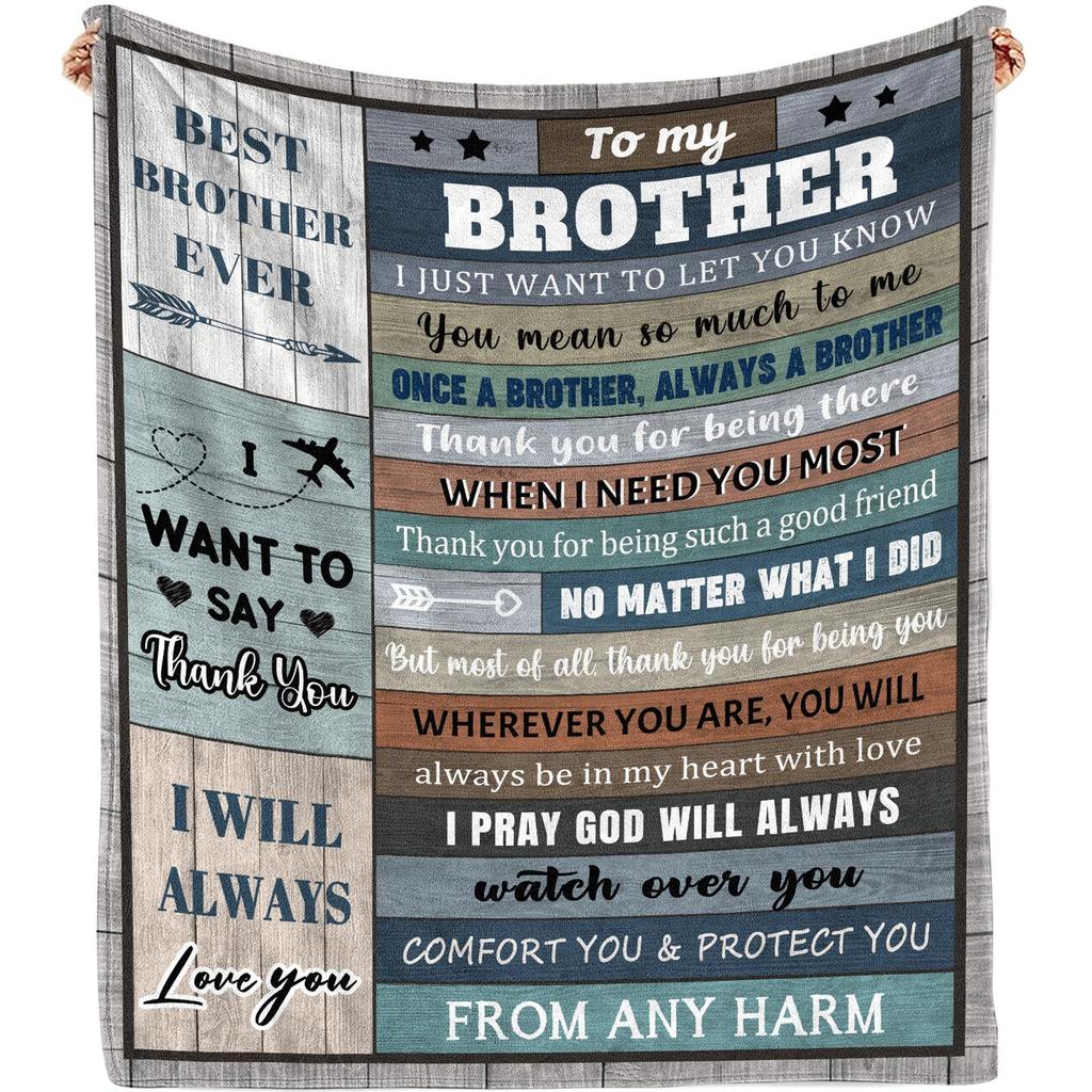 Gift To Brother, Flannel Blanket Single-Layer Printed Blanket Production Source