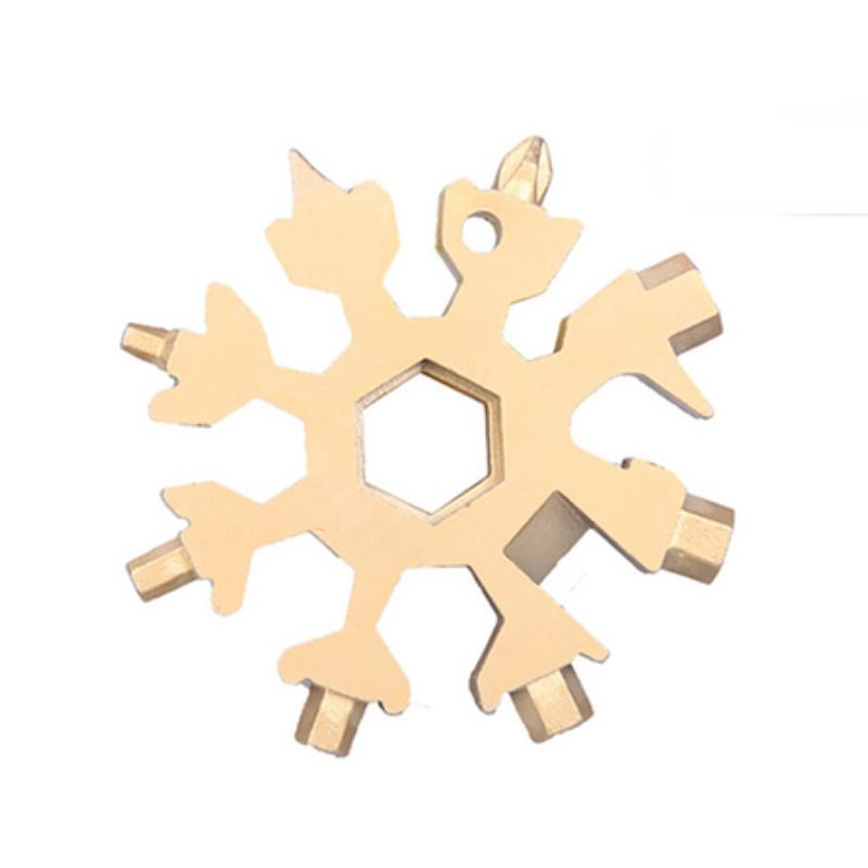 Multifunctional Snowflake Wrench Tool Steel Octagonal Hexagon Portable 18 In One Mini Universal Wrench