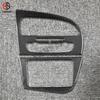 sdbn7 Car Instrument AC CD Panel Carbon Fiber Sticker For SEAT Leon 2005 2006 2007 2008 2009 2010 2011 2012 Interior Accessories