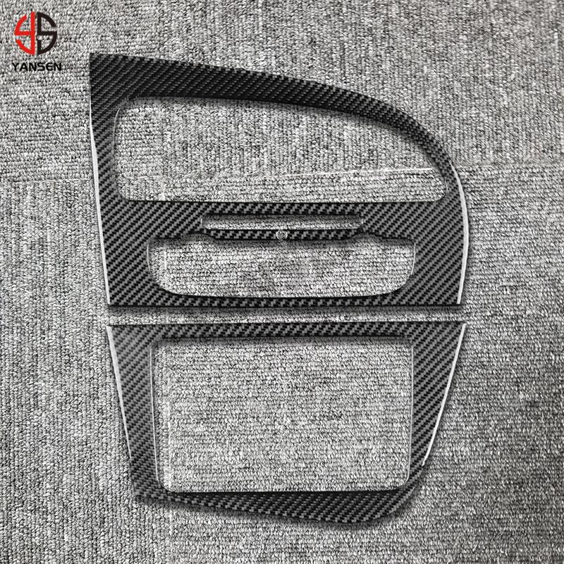 sdbn7 Car Instrument AC CD Panel Carbon Fiber Sticker For SEAT Leon 2005 2006 2007 2008 2009 2010 2011 2012 Interior Accessories