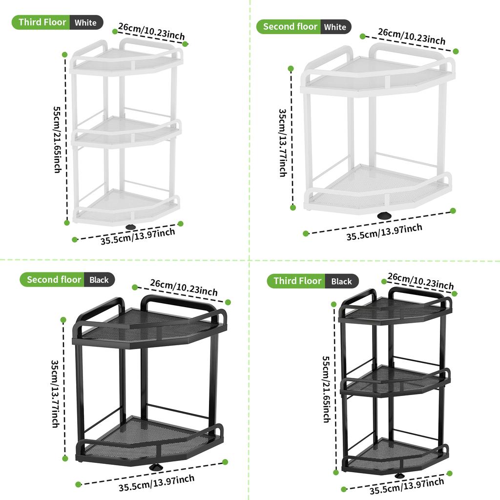Eck-Eisennetz Multifunktionales Lagerregal