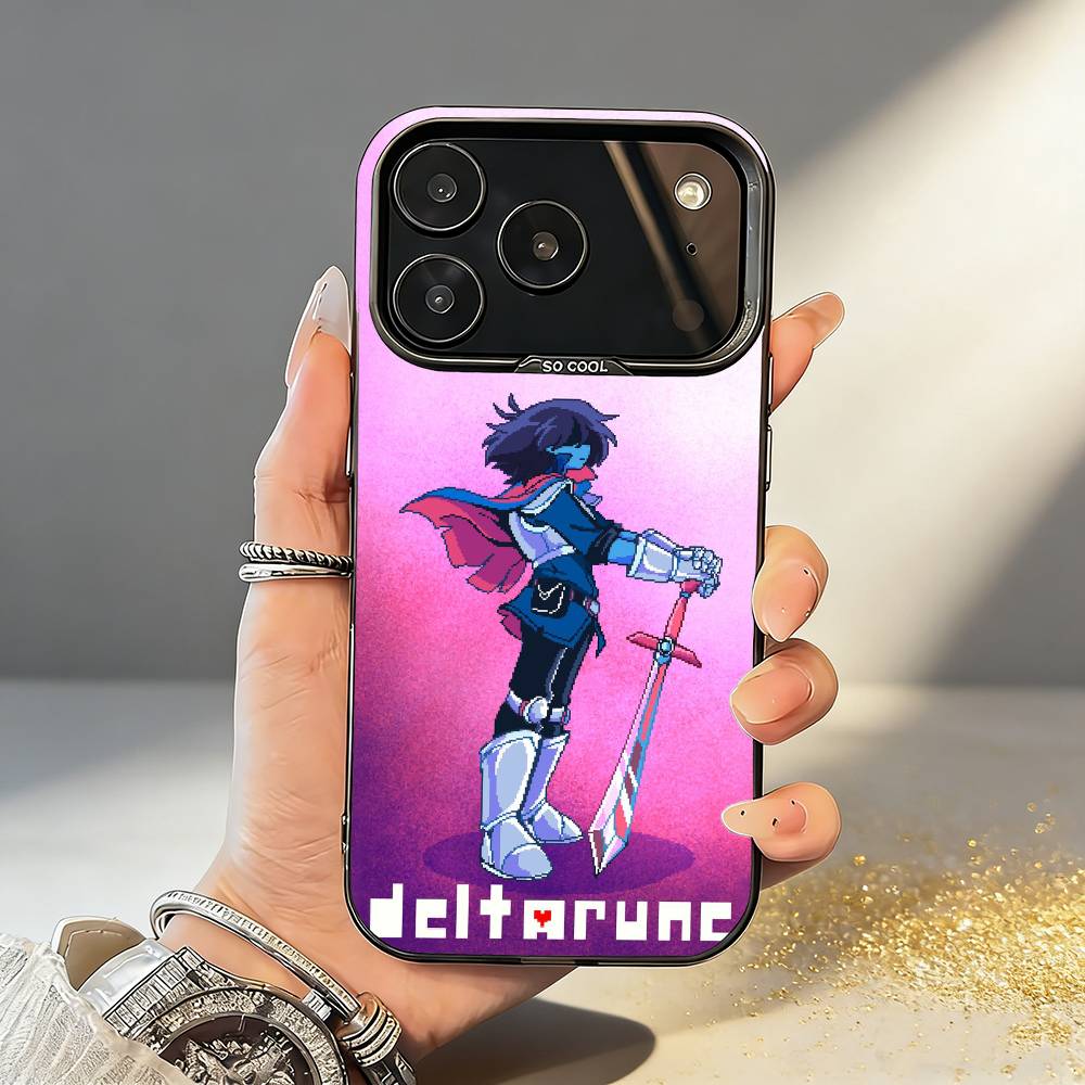 

1PC D-Deltarune K-Kris Game Phone Case For iPhone17,16,15,14,13,12,11,Pro,MAX White Matte Shockproof Cover iPhone13PRO