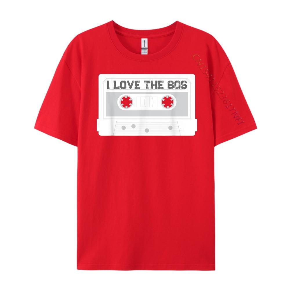 I Love The 80s T Cassette Player 80s Music Mixtape Clothing Mans Man Clothes Graphic Tee Shirt England Style S