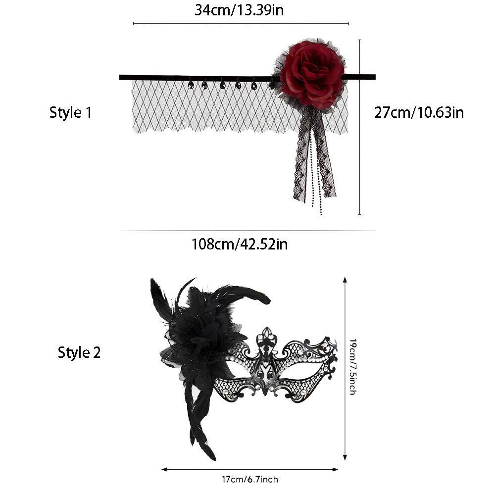 Fashion Halloween Masquerade Mask Lightweight Spider Princess Masque  for Women Girls