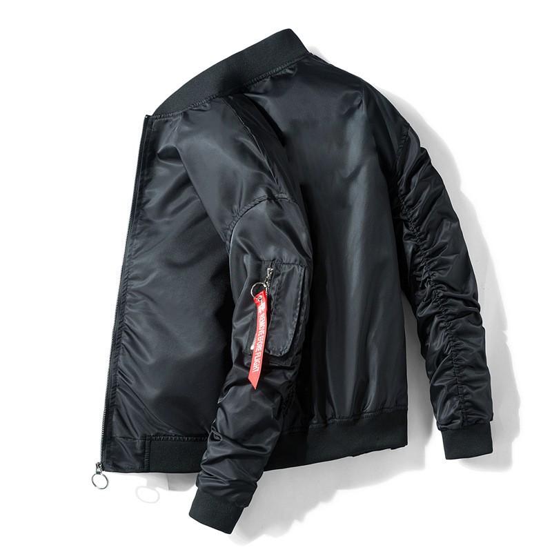 Mens Lightweight Windproof Casual Jacket Loose Fit Stand Collar Outerwear Young Adults