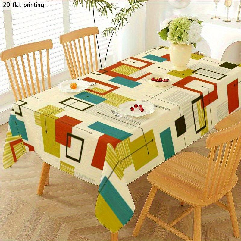 [JIT] 1pc Soft, fashionable and beautiful 2D flat tablecloth, machine washable and easy to clean.PMJ