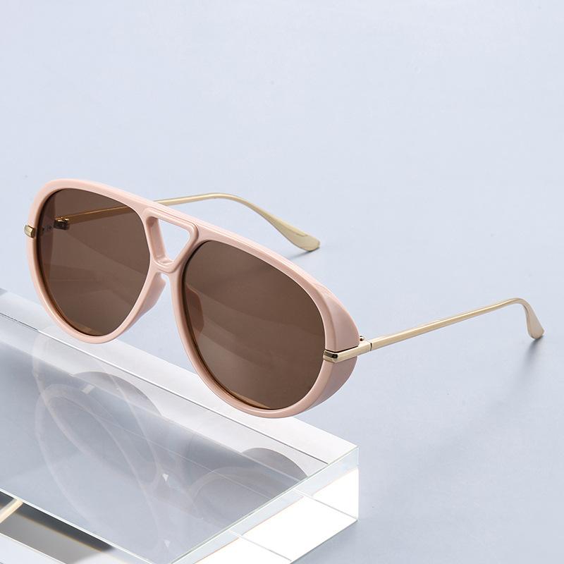 New Vintage Pilot Sunglasses Women Men Metal Frame Round Sun Glasses Circular Eyewear Sunglasses for Male Female Eyeglasses