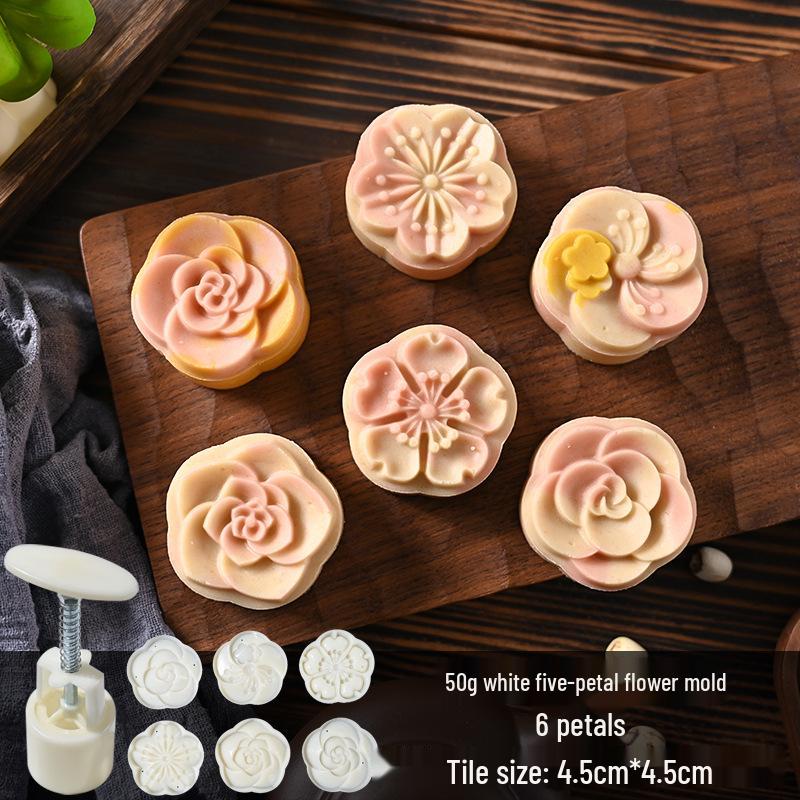 Mid-Autumn Mooncake Mold Stamp Tool for Ice Skin Mung Bean Pastry
