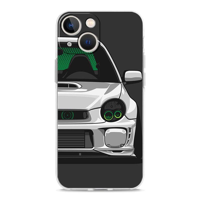 Роскошный прозрачный чехол для телефона Japan JDM Sports Car для iPhone 15 14 13 12 11 Pro Max XS X XR SE 7 8 Plus, противоударный прозрачный чехол iPhone 11 Pro