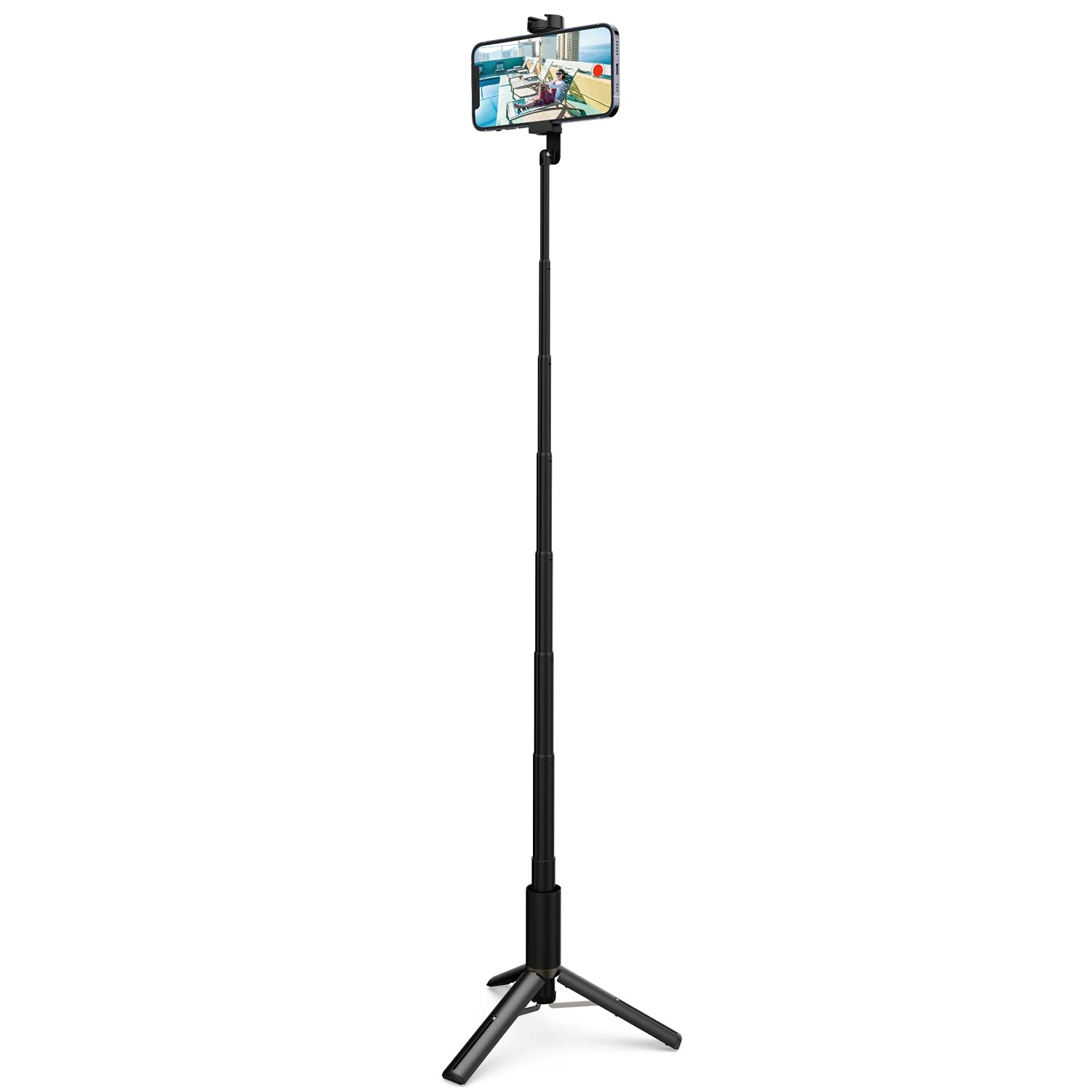 

ELECOM Tripod Selfie Stick 2way Integrated Holder with Accessory Shoe Black [For Smartphones] P-STSRS02ITABK