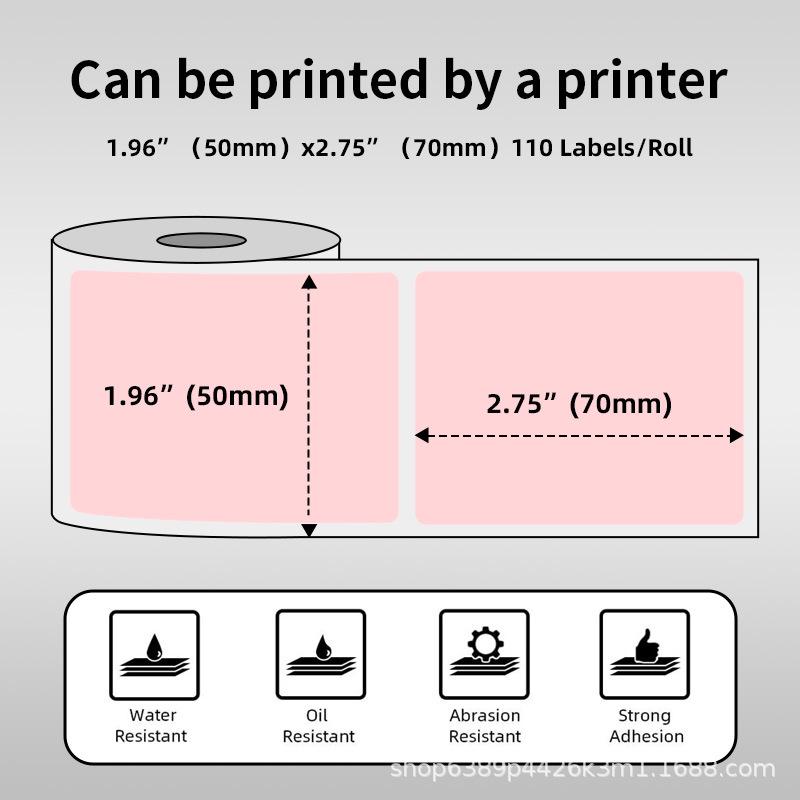 Phomemo Farbiges Thermodruck-Etikettenpapier 50x70mm für M110/M100/M220/M221 Drucker