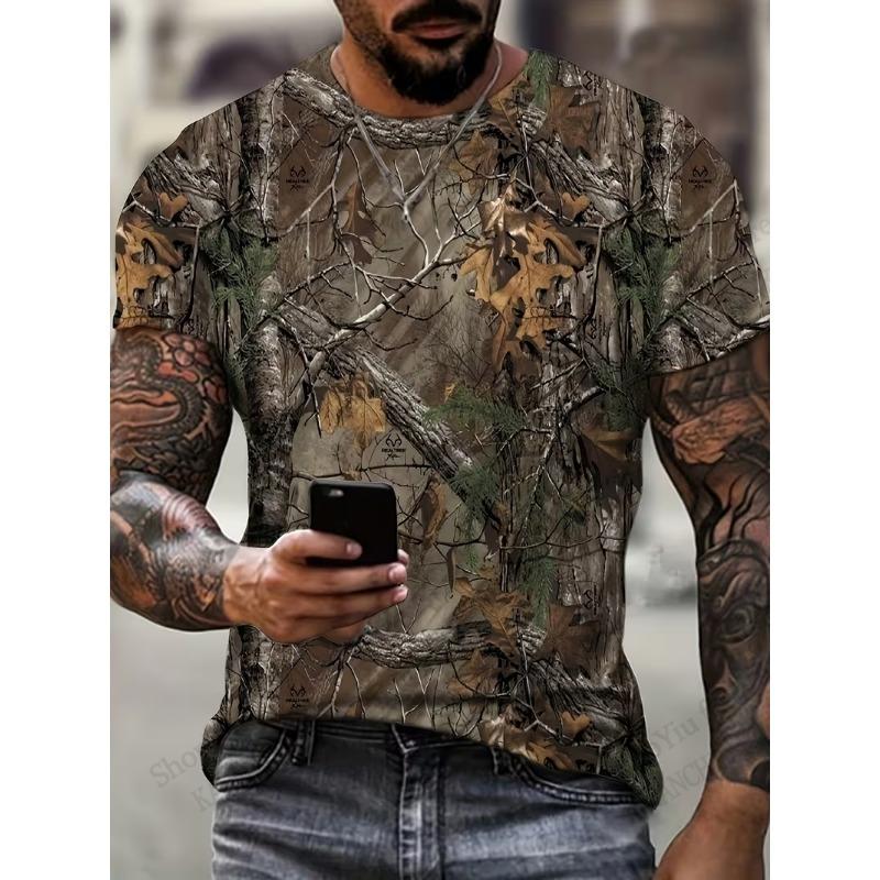 Summer Hunting Elk Rabbit 3D Print T-shirt Men Women Fashion Outdoor Wear Short Sleeve