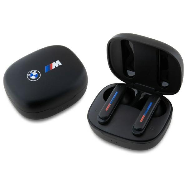 Bmw Słuchawki Bluetooth Bmbemiatp20Lok   Tws + Stacja Dokująca Czarny/Black Printed Logos