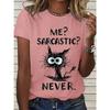 Summer Women's Top Lovely Cat 3d Print Tshirt Women Fashion T-shirt Crew Neck Short Sleeve T Shirt Animal Tops Tees Y2k Clothing