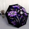 1pc Skeleton Ghost Flower Automatic Open/CloseUmbrella-CuteUmbrella with Cute Design, Portable 3-Fold Compact Umbrella for Men & Women, Vale