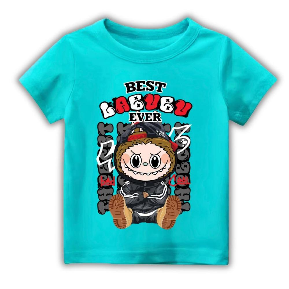 LABUBU 3D-gedruckte Kleidung Kurzärmeliger Lockerer Stil Damen Modisches T-Shirt