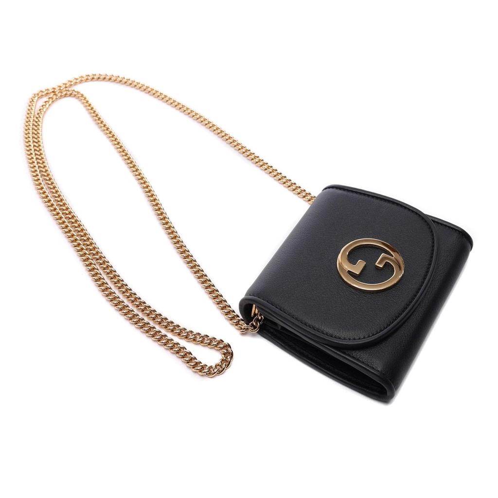 [Gucci] Women's Blondie Medium Chain Bi-Fold Wallet (725219 UXX0G 1000 23S)
