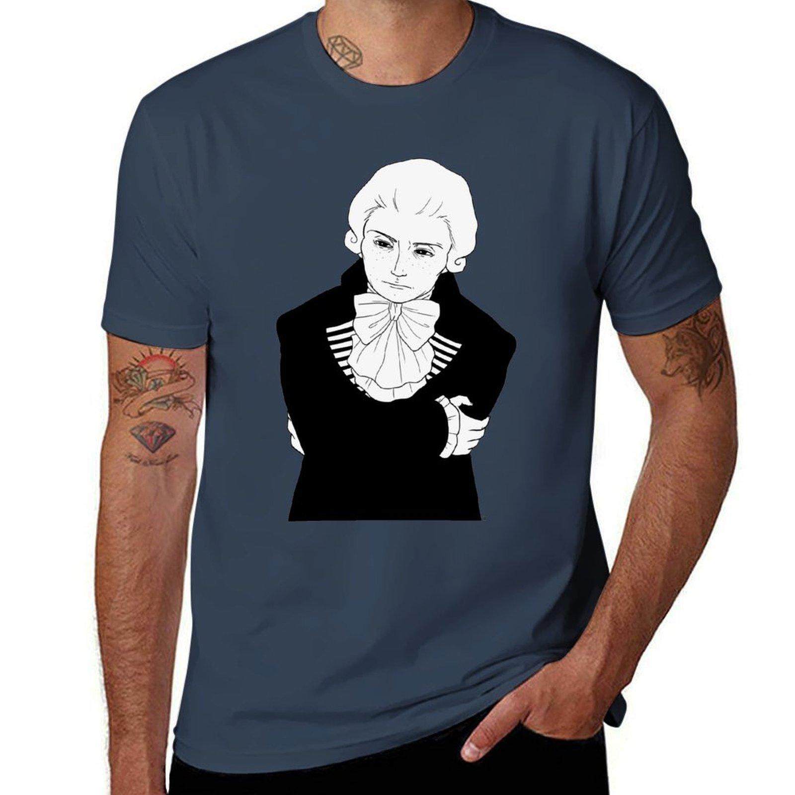 

Максимилиан Робеспьер Футболка графические футболки для мужчины мужские футболки хлопковая футболка S