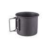2 PCS Camping Cup Set Lightweight Aluminum Cup Set 450ml and 250ml Portable Foldable Handle Stackable Cup for Outdoor