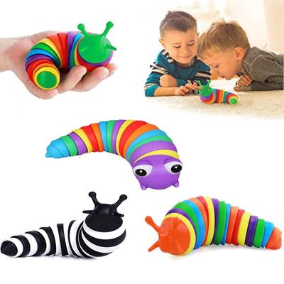 1ks Slimák Fidget Toy Senzorická hračka Slug Fidget Slimák Úzkost proti stresu