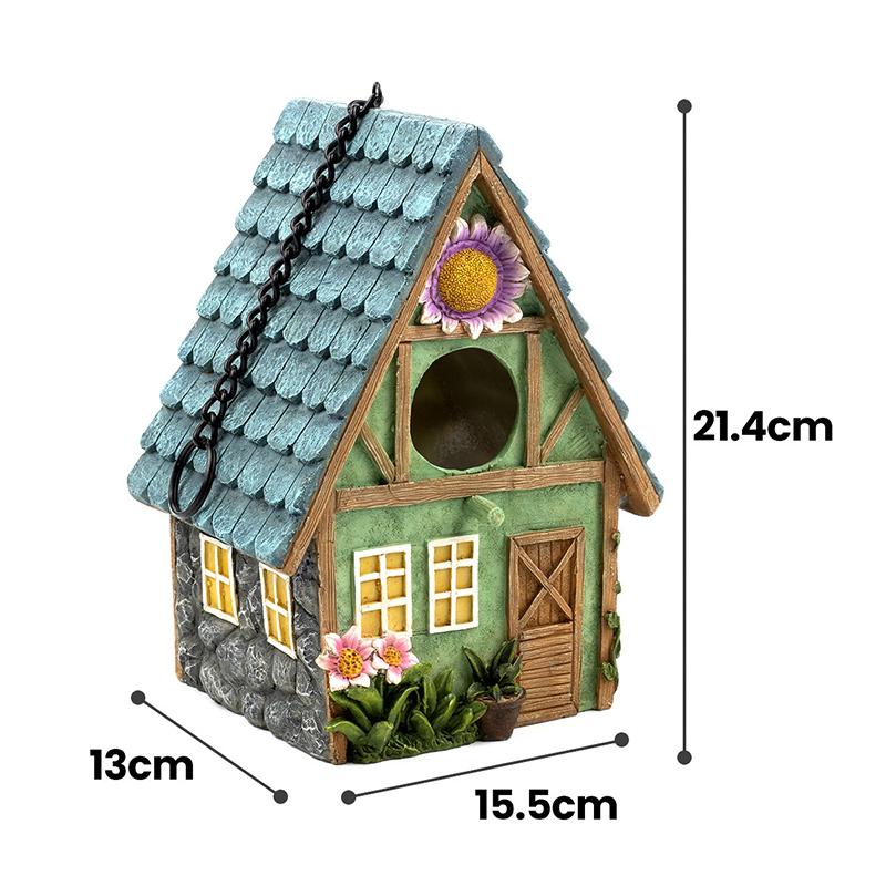 Courtyard Garden Decoration Parrot Outdoor Bird House Winter Warm Bird Nest Hanging Nest Resin Crafts Ornaments