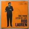 7-Zoll-Schallplatte ROD LAUREN This I Know Listen My Love 477720 RCA Victor 1959 US Rock Gebraucht
