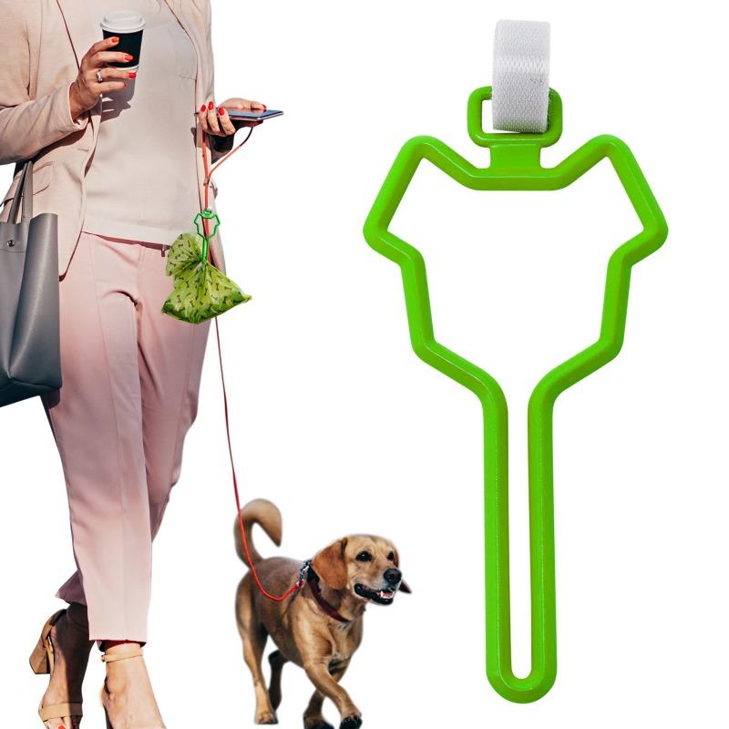 Porte-sac à excréments pour chiens, Clip de transport de déchets pour animaux de compagnie, distributeur mains libres de laisse pour chien, marche en plein air, sacs à excréments pour chiots, facile à transporter