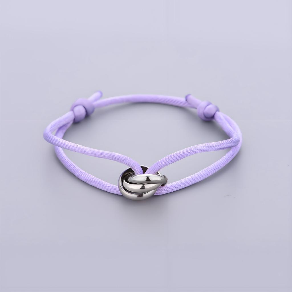 Verstellbares geflochtenes Seilarmband, einfacher Schmuck, Geschenk für Freunde, Paar, Freundschaft, Metallschnalle, Ring, Kette