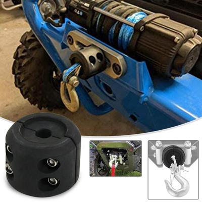 Rubber Winch Stopper Mini Towing Hook Protection Easy Installation Truck ATV UTV SUV ORV Trailer Winch Cable Hook Stopper Line Saver Replacement