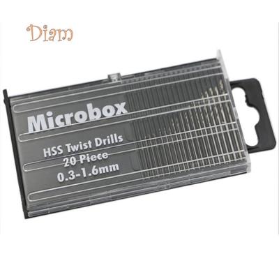 Diam 20Pcs Drill Bit Set Micro HSS Twist Drill Bits Mini Pin Precision Hand Tools Accessories