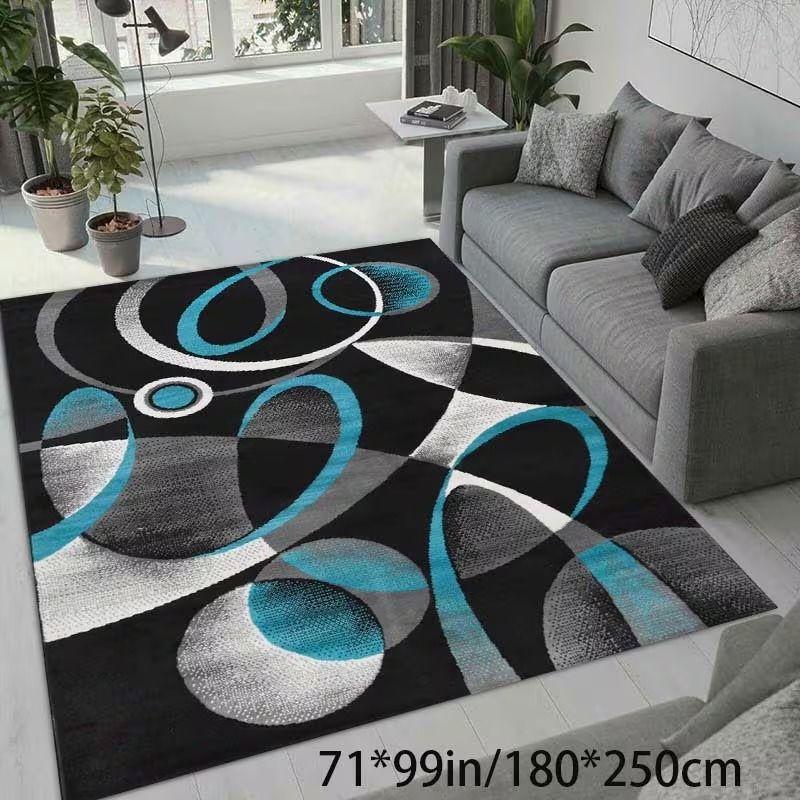 Nordic Abstract Geometric Carpet, Non-Slip and Easy-to-Clean Living Room Rug, Indoor Area Mat, Home Decor