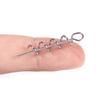 Professional Fishing Gear 50pcs Spring Lock Pins for Soft Lure Bait Worm Crank