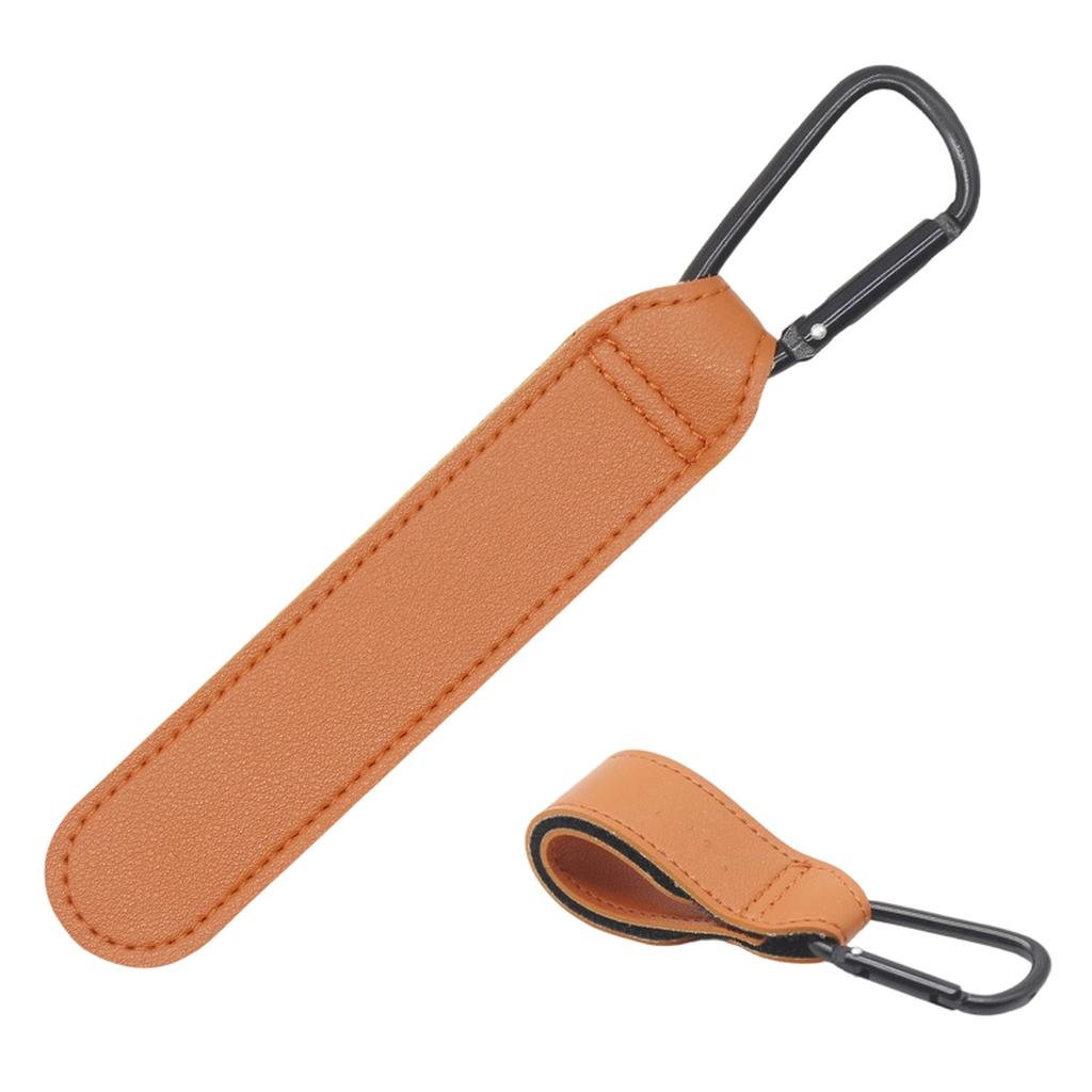 1Pc Leather Cart Hooks Baby Stroller Hook PU Adjustable Pram Hook Organizer Diaper Bag Hanger Children Travel Accessories