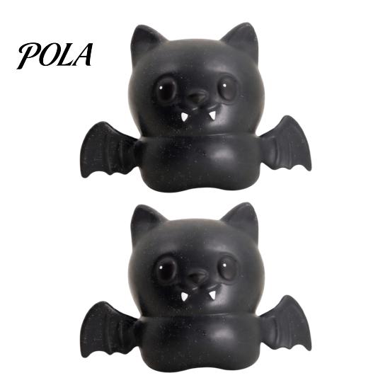 Cute Bat Desk Decoration Halloween Glitter Squeeze Stress Ball, Soft TPR Slow Rising Fidget Toy Washable Relief Ball for Anxiety Relief, Decompression