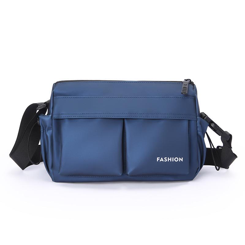 

Мужская повседневная кожаная сумка кроссбоди - Большая вместимость, легкая, многофункциональная наплечная сумка для путешествий и повседневного использования синий