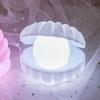 Neu Keramik Shell Perle LED Nachtlicht Streamer Fee Shell Nordic Nacht Lampe Nacht Wohnkultur Schlafzimmer Nacht