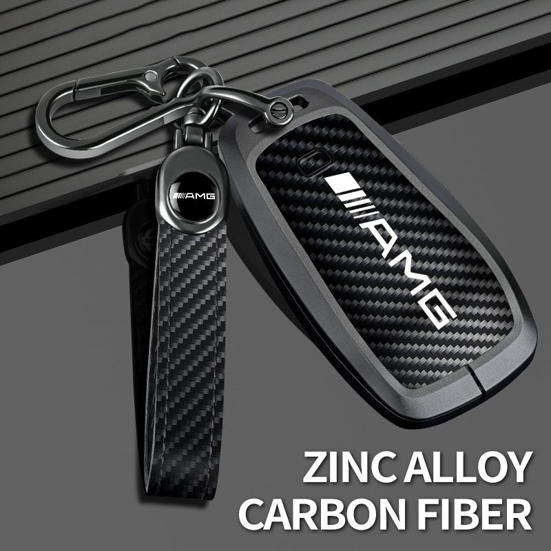 WAM3 Zinc Alloy Car Key Case Cover Protector Shell Bag for Mercedes Benz 2022 C S Class W206 W223 S350 C260 C300 S400 S450 S500