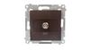 Simon 54 Sat Antenna Socket Brown Mat Dasf1.01/46
